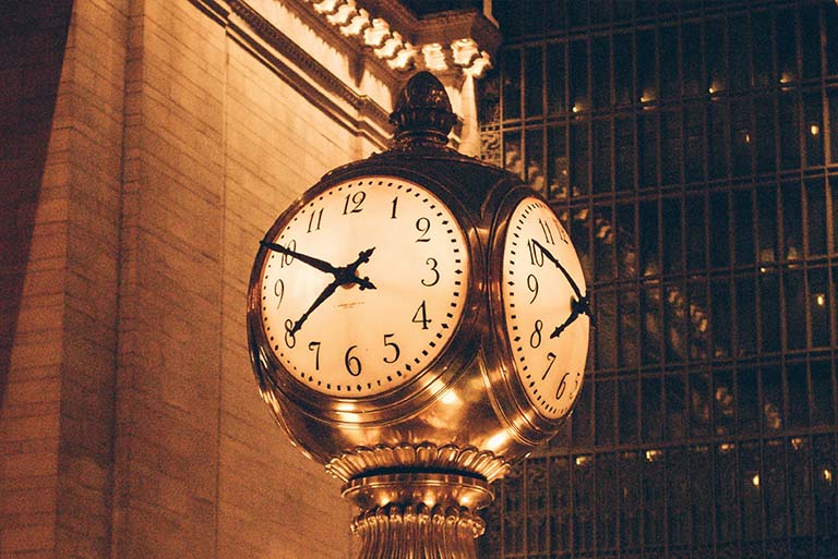 clock in Grand Central Station