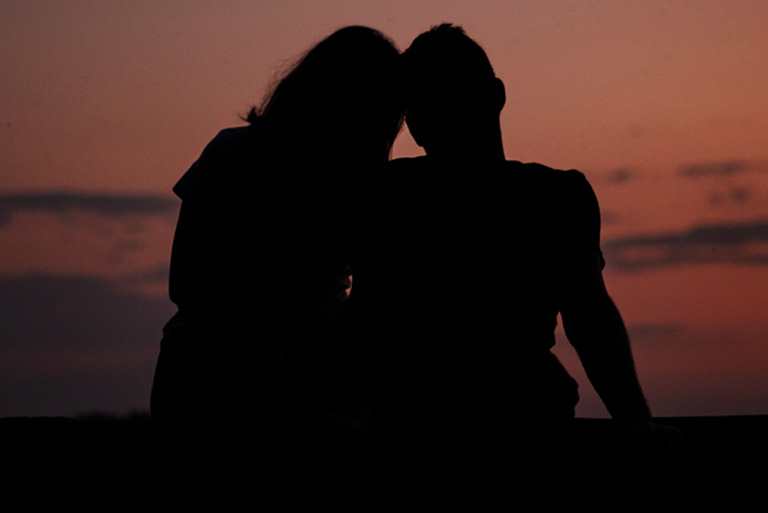 Couple at sunset